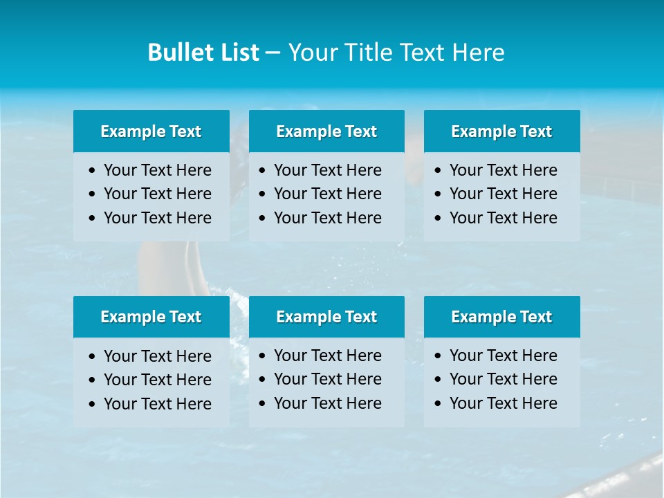 Young Boy Diving Head First Into A Swimming Pool With Head In The Water And Feet Still In The Air PowerPoint Template