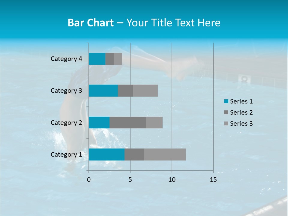 Young Boy Diving Head First Into A Swimming Pool With Head In The Water And Feet Still In The Air PowerPoint Template