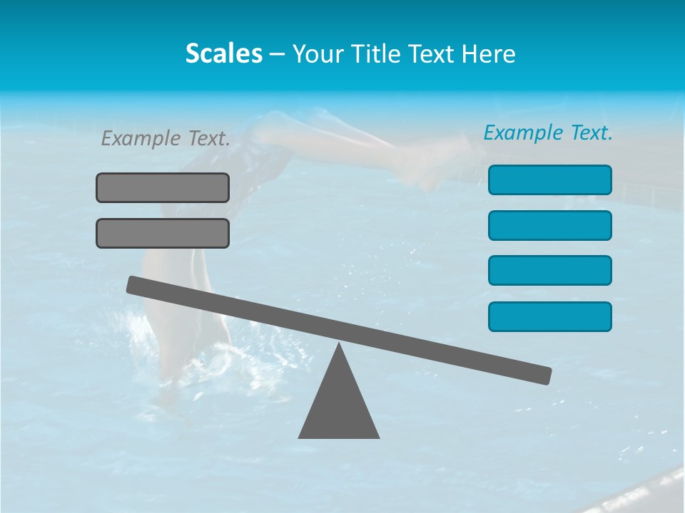 Young Boy Diving Head First Into A Swimming Pool With Head In The Water And Feet Still In The Air PowerPoint Template