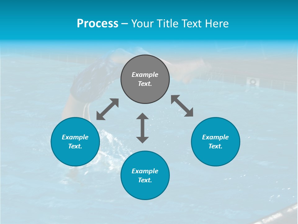 Young Boy Diving Head First Into A Swimming Pool With Head In The Water And Feet Still In The Air PowerPoint Template