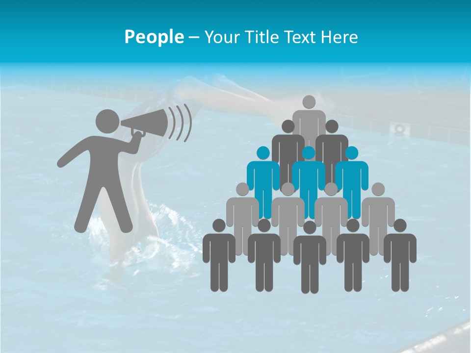 Young Boy Diving Head First Into A Swimming Pool With Head In The Water And Feet Still In The Air PowerPoint Template