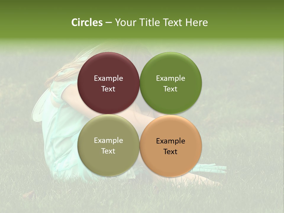 A Pouty Child In A Field. PowerPoint Template