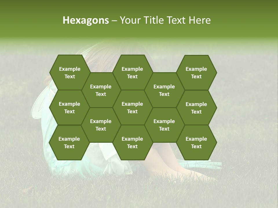 A Pouty Child In A Field. PowerPoint Template