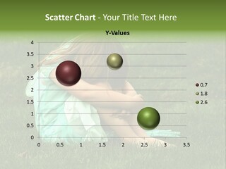 A Pouty Child In A Field. PowerPoint Template