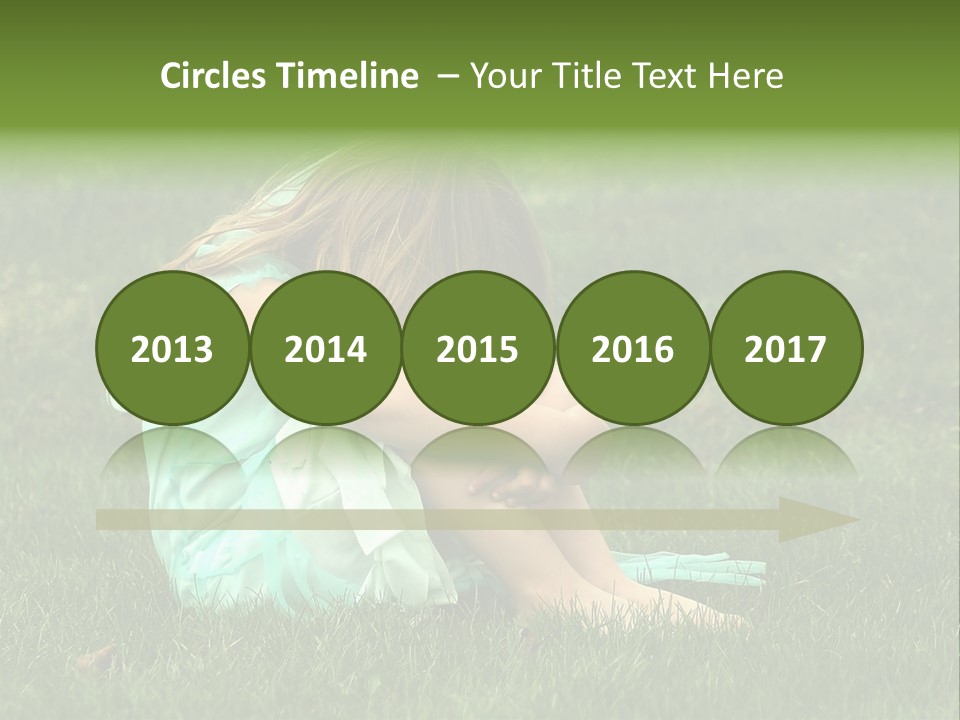 A Pouty Child In A Field. PowerPoint Template