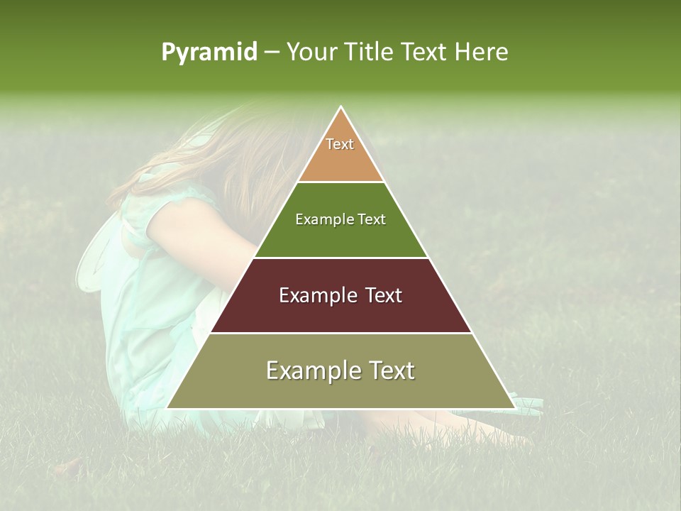 A Pouty Child In A Field. PowerPoint Template