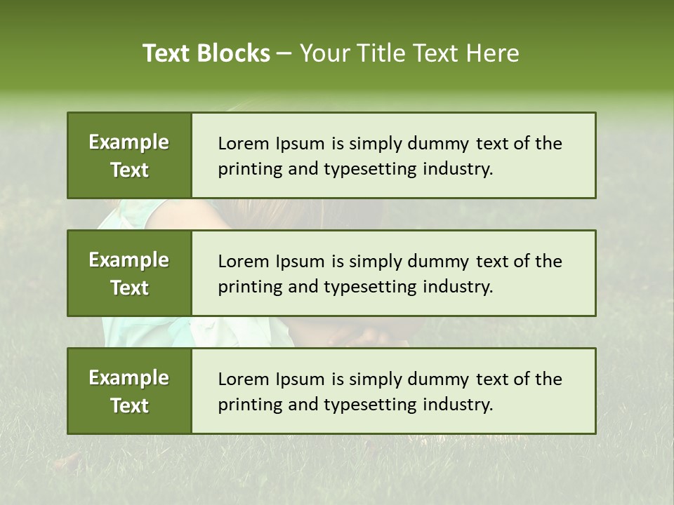 A Pouty Child In A Field. PowerPoint Template