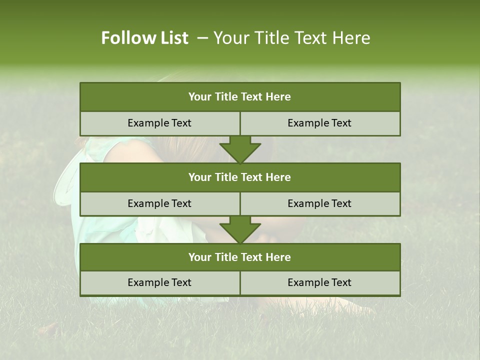 A Pouty Child In A Field. PowerPoint Template