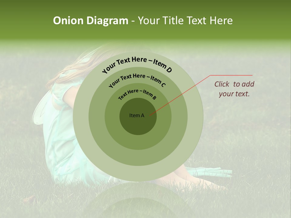 A Pouty Child In A Field. PowerPoint Template