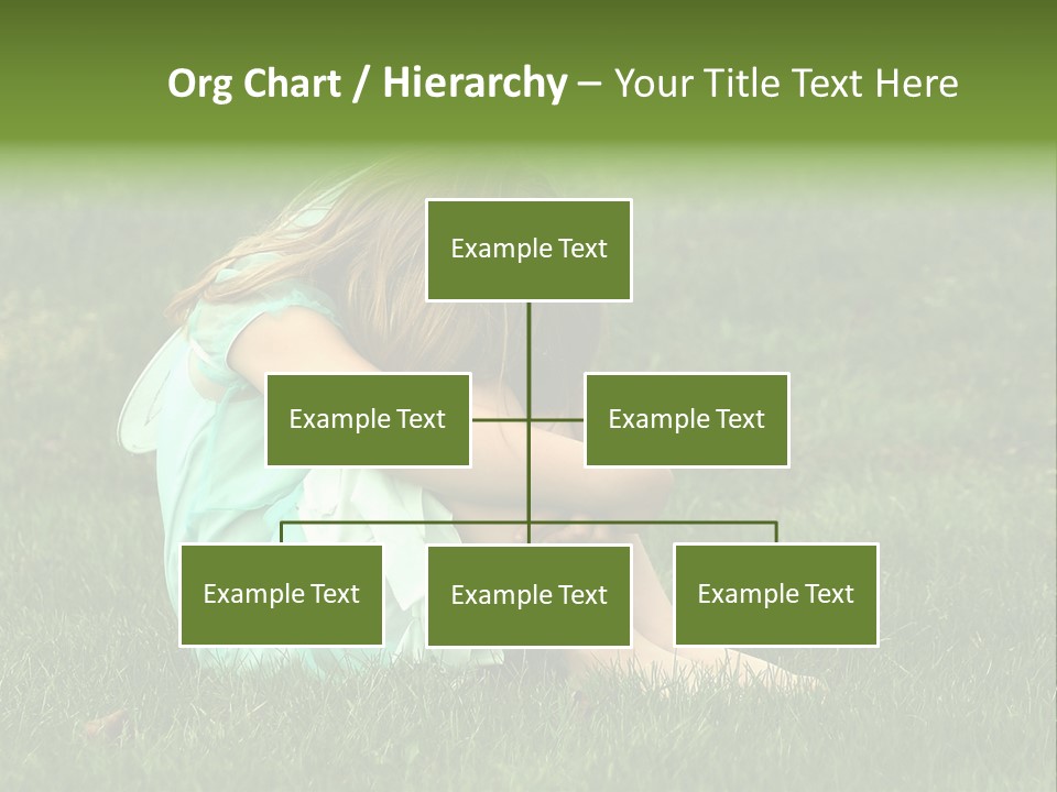 A Pouty Child In A Field. PowerPoint Template