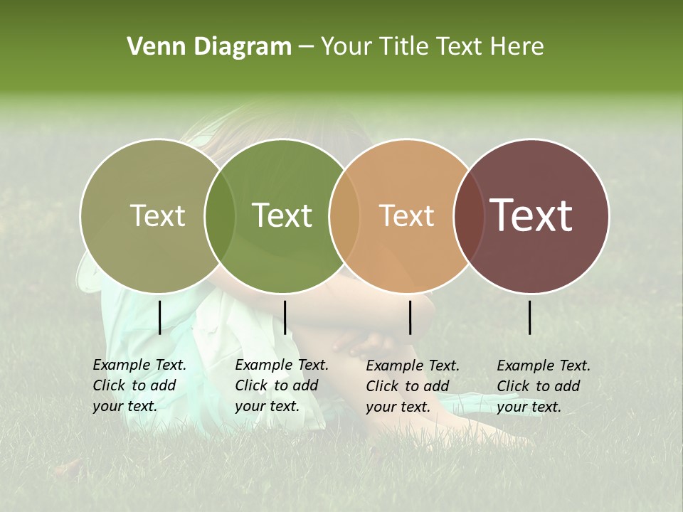 A Pouty Child In A Field. PowerPoint Template