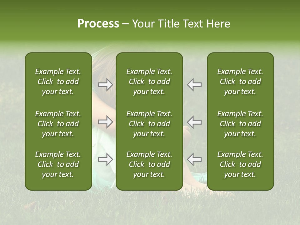 A Pouty Child In A Field. PowerPoint Template