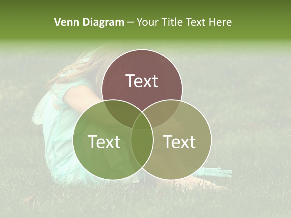 A Pouty Child In A Field. PowerPoint Template