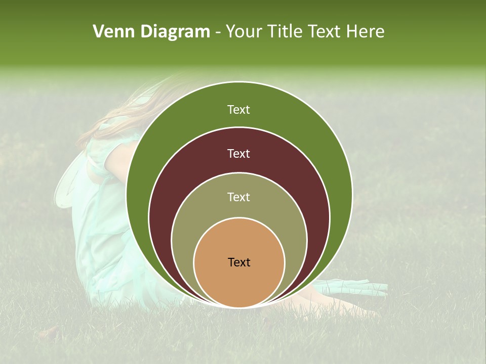 A Pouty Child In A Field. PowerPoint Template