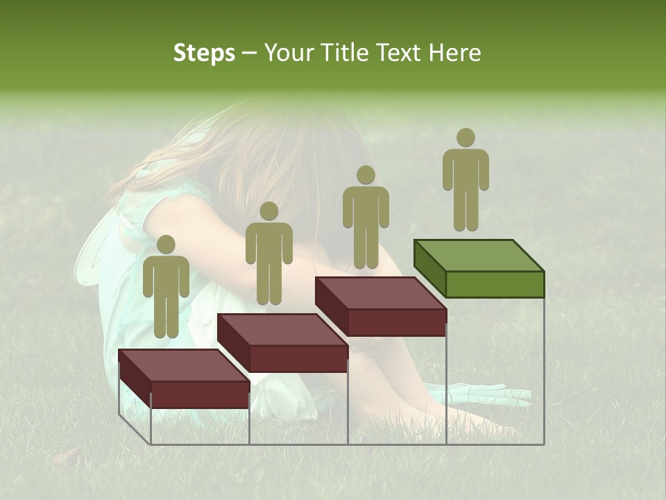 A Pouty Child In A Field. PowerPoint Template