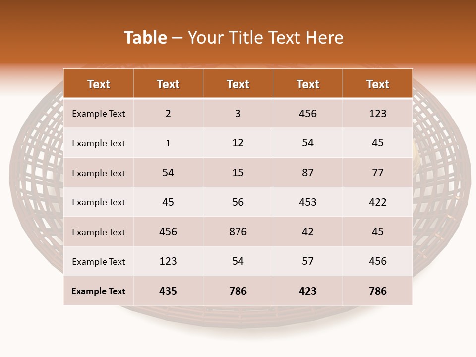 Golden Apples In Blank Basket On White Background PowerPoint Template