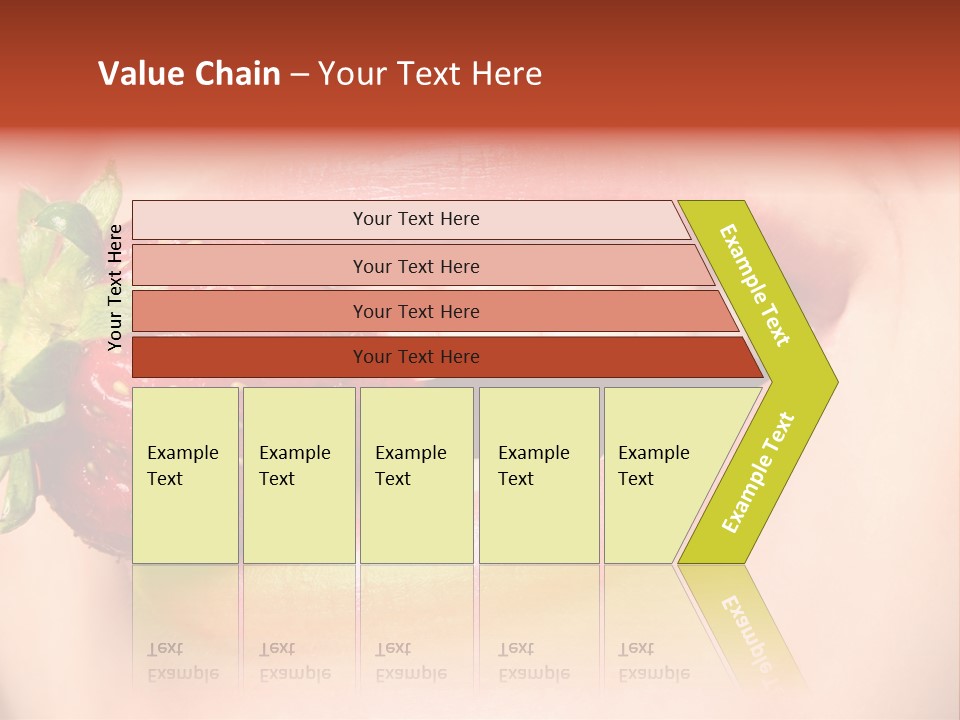 Beautiful Lips Holding A Strawberry PowerPoint Template