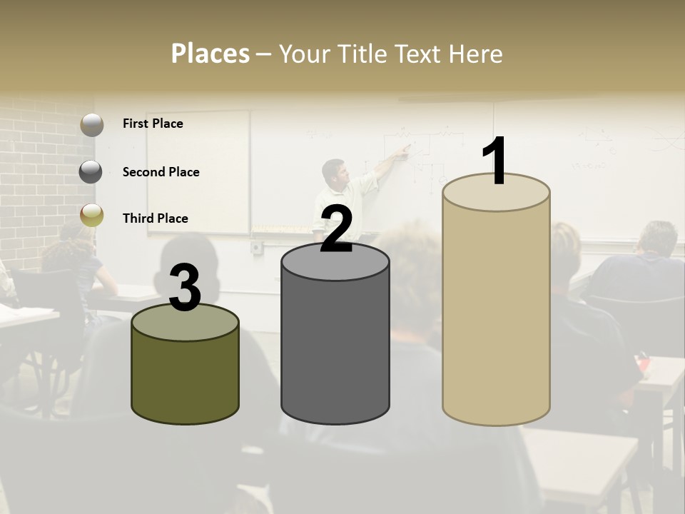 An  Education Teacher Pointing To An Electrical Circuit On The Board. Focus On The Diagram Of The Circuit. PowerPoint Template