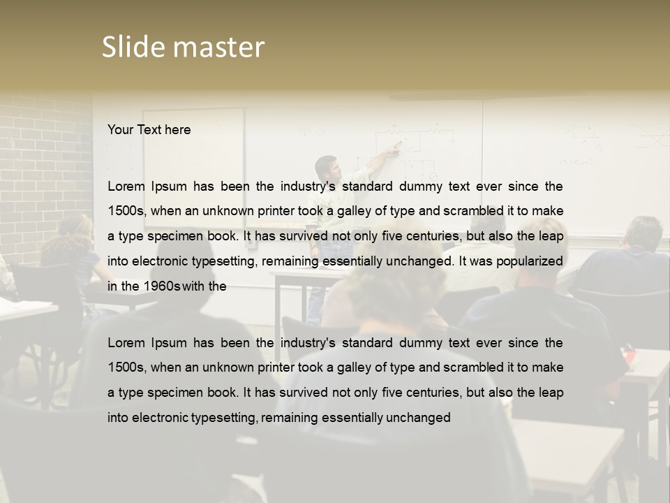 An  Education Teacher Pointing To An Electrical Circuit On The Board. Focus On The Diagram Of The Circuit. PowerPoint Template