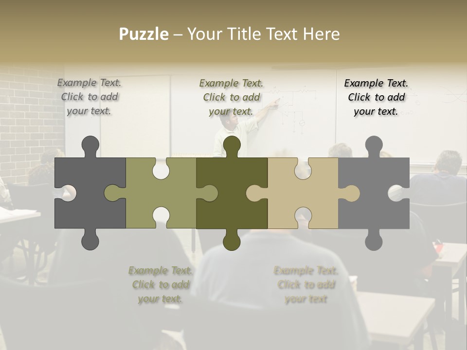 An  Education Teacher Pointing To An Electrical Circuit On The Board. Focus On The Diagram Of The Circuit. PowerPoint Template
