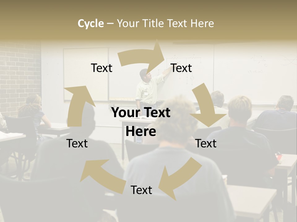 An  Education Teacher Pointing To An Electrical Circuit On The Board. Focus On The Diagram Of The Circuit. PowerPoint Template