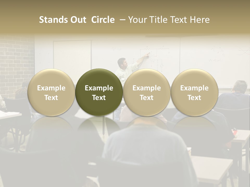 An  Education Teacher Pointing To An Electrical Circuit On The Board. Focus On The Diagram Of The Circuit. PowerPoint Template