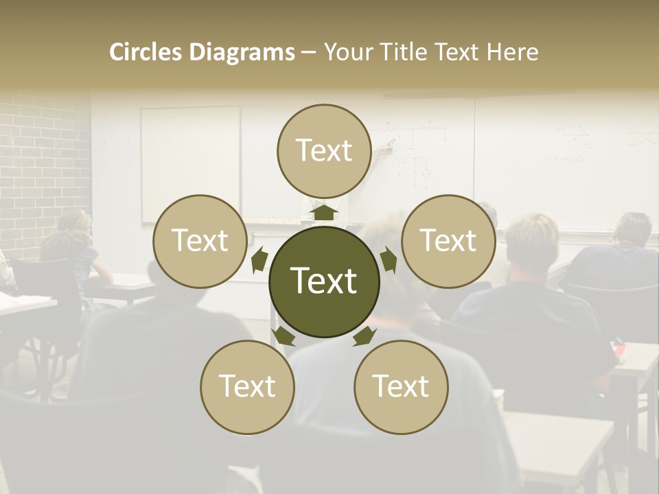 An  Education Teacher Pointing To An Electrical Circuit On The Board. Focus On The Diagram Of The Circuit. PowerPoint Template