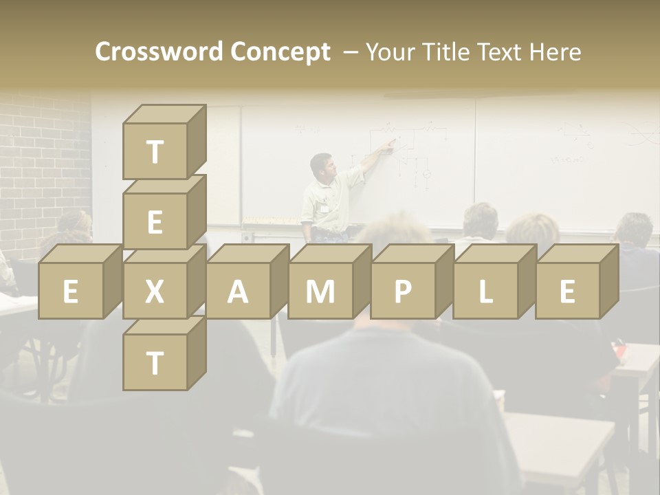 An  Education Teacher Pointing To An Electrical Circuit On The Board. Focus On The Diagram Of The Circuit. PowerPoint Template