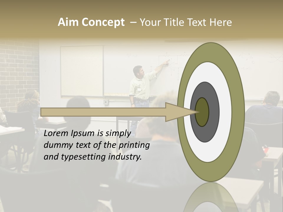 An  Education Teacher Pointing To An Electrical Circuit On The Board. Focus On The Diagram Of The Circuit. PowerPoint Template