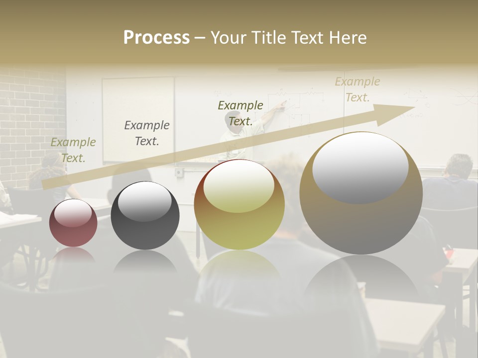 An  Education Teacher Pointing To An Electrical Circuit On The Board. Focus On The Diagram Of The Circuit. PowerPoint Template