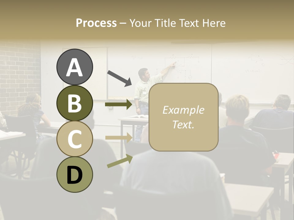 An  Education Teacher Pointing To An Electrical Circuit On The Board. Focus On The Diagram Of The Circuit. PowerPoint Template