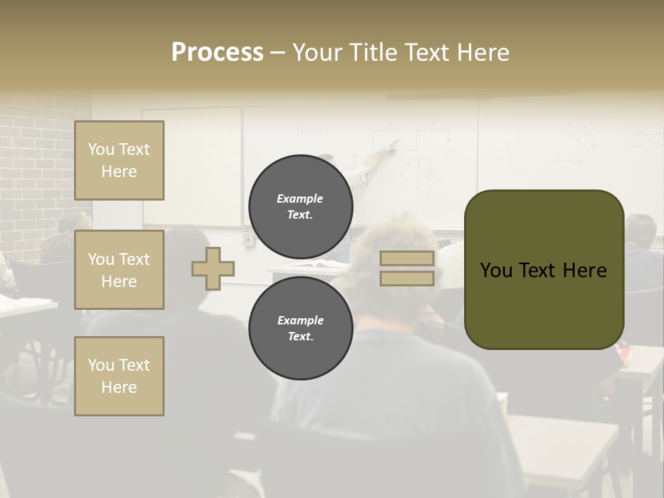 An  Education Teacher Pointing To An Electrical Circuit On The Board. Focus On The Diagram Of The Circuit. PowerPoint Template
