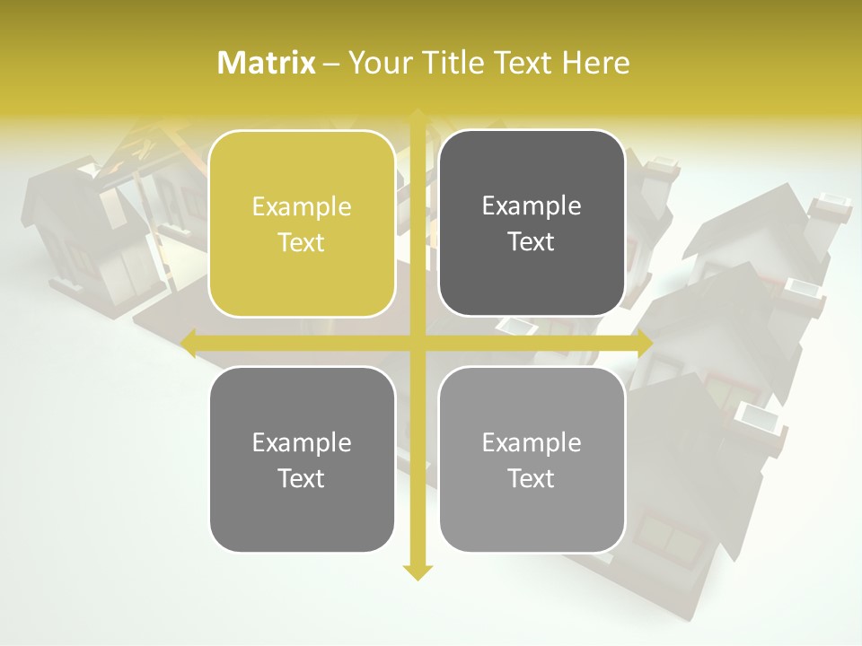 Transparent House With Surprise Money-Box PowerPoint Template