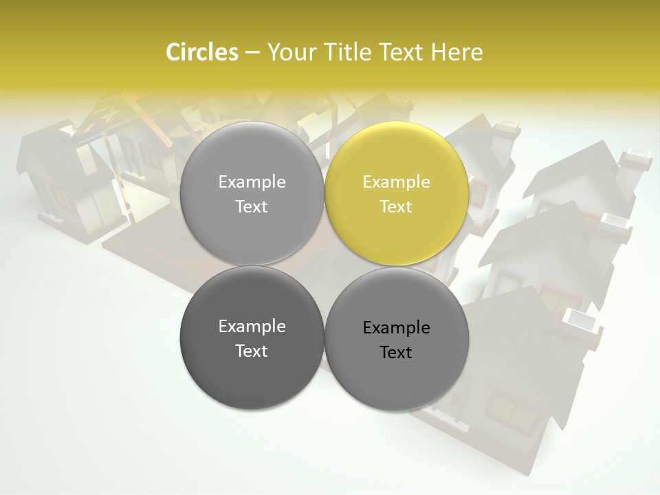 Transparent House With Surprise Money-Box PowerPoint Template