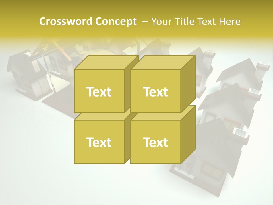 Transparent House With Surprise Money-Box PowerPoint Template