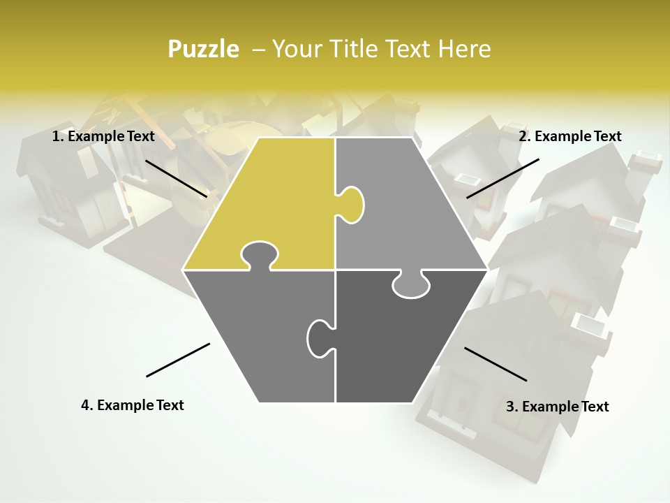 Transparent House With Surprise Money-Box PowerPoint Template