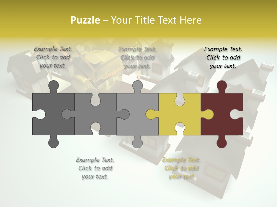 Transparent House With Surprise Money-Box PowerPoint Template