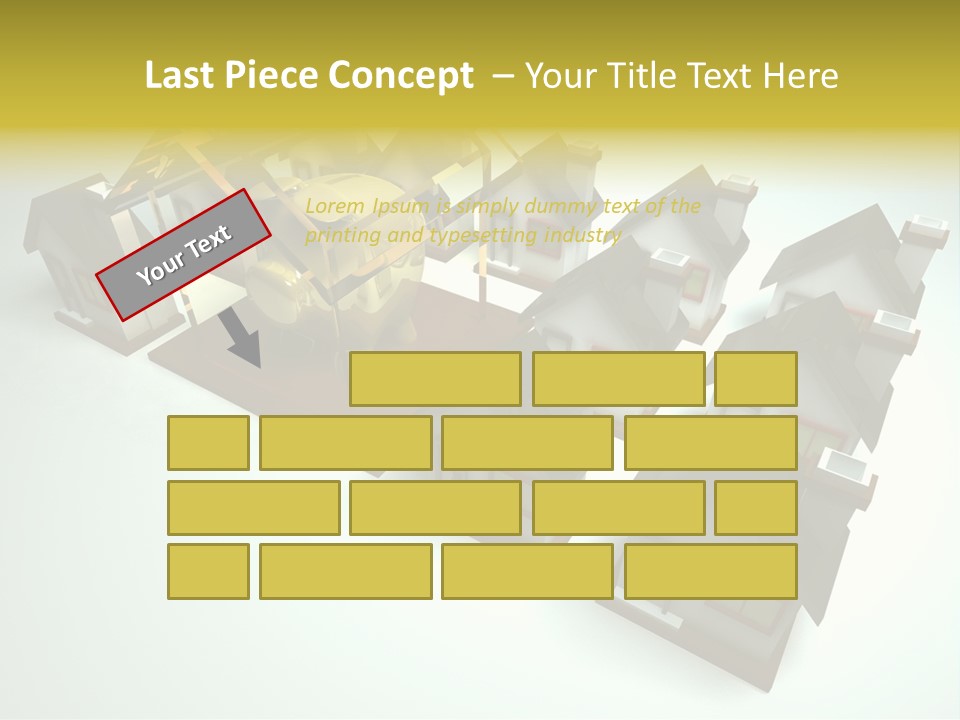 Transparent House With Surprise Money-Box PowerPoint Template