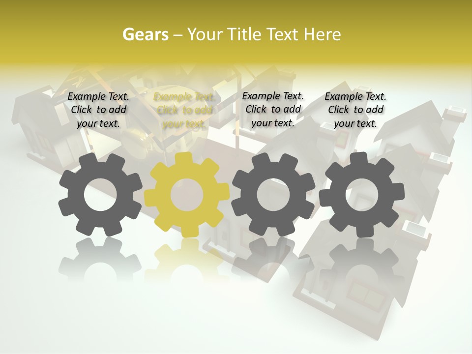 Transparent House With Surprise Money-Box PowerPoint Template