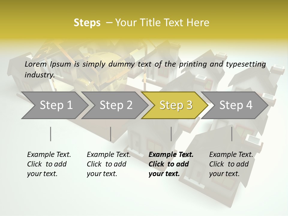 Transparent House With Surprise Money-Box PowerPoint Template