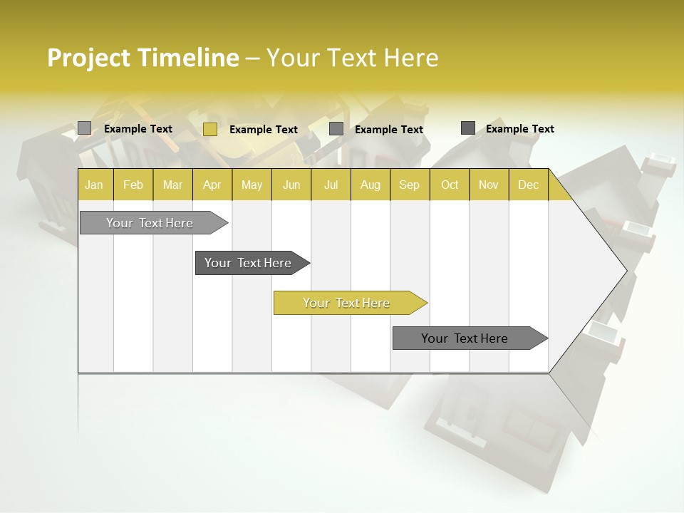 Transparent House With Surprise Money-Box PowerPoint Template