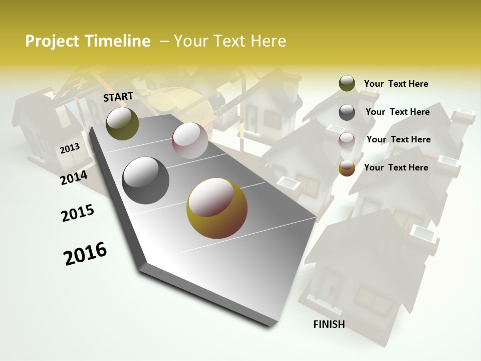 Transparent House With Surprise Money-Box PowerPoint Template