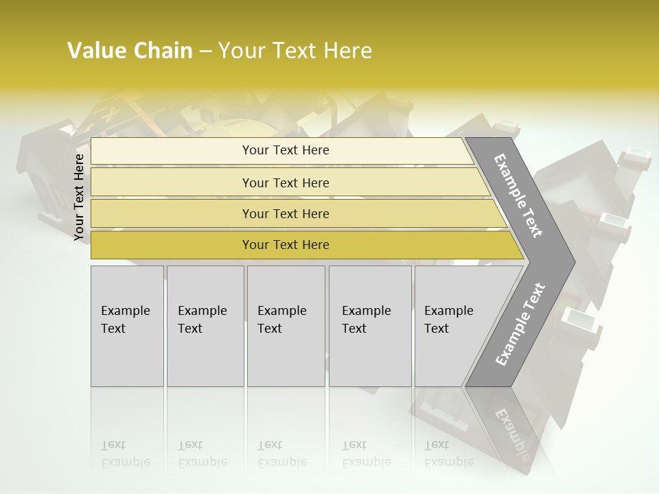 Transparent House With Surprise Money-Box PowerPoint Template