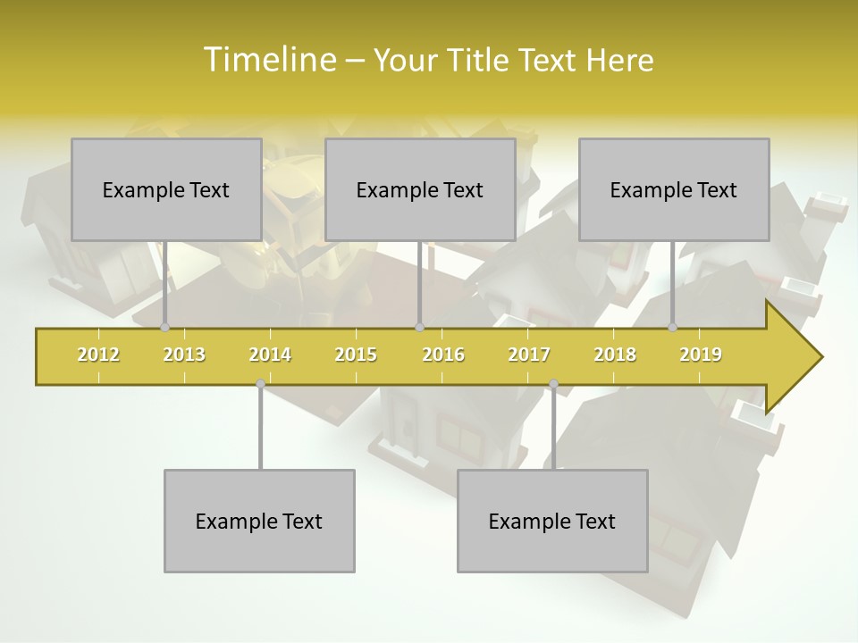 Transparent House With Surprise Money-Box PowerPoint Template