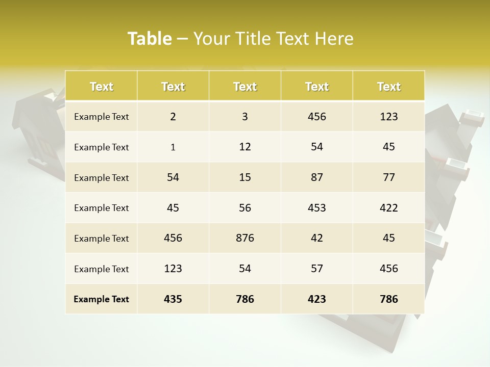 Transparent House With Surprise Money-Box PowerPoint Template