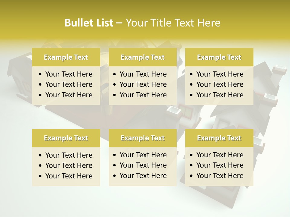 Transparent House With Surprise Money-Box PowerPoint Template