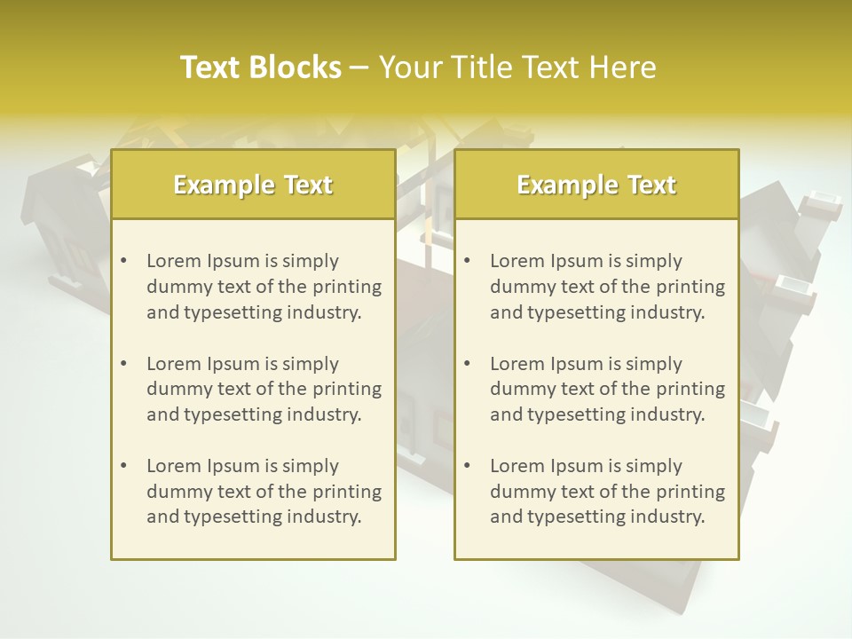 Transparent House With Surprise Money-Box PowerPoint Template