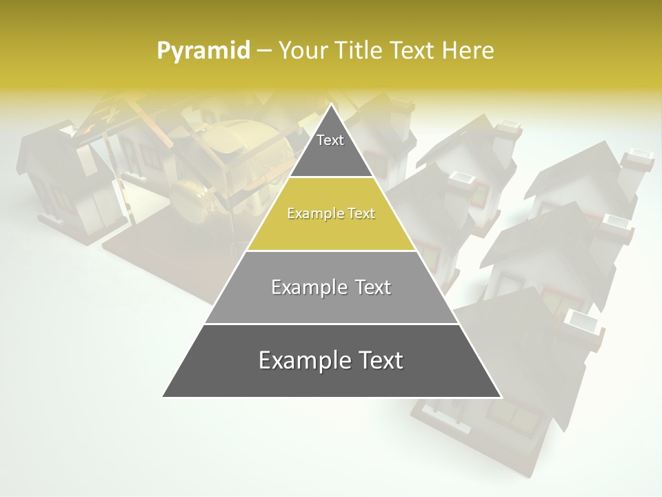 Transparent House With Surprise Money-Box PowerPoint Template