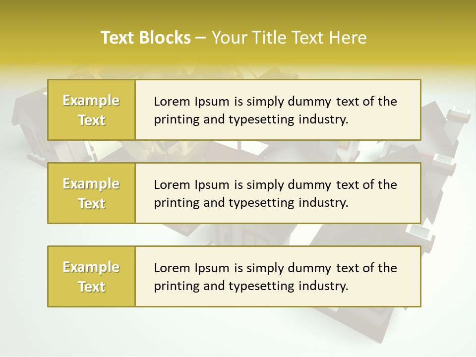 Transparent House With Surprise Money-Box PowerPoint Template