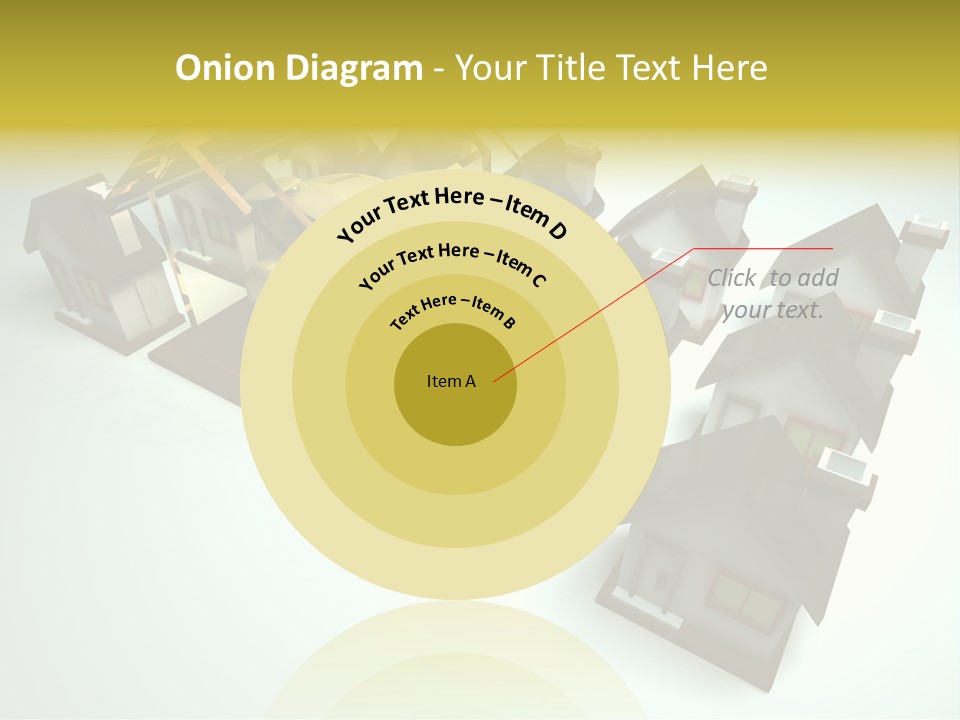 Transparent House With Surprise Money-Box PowerPoint Template